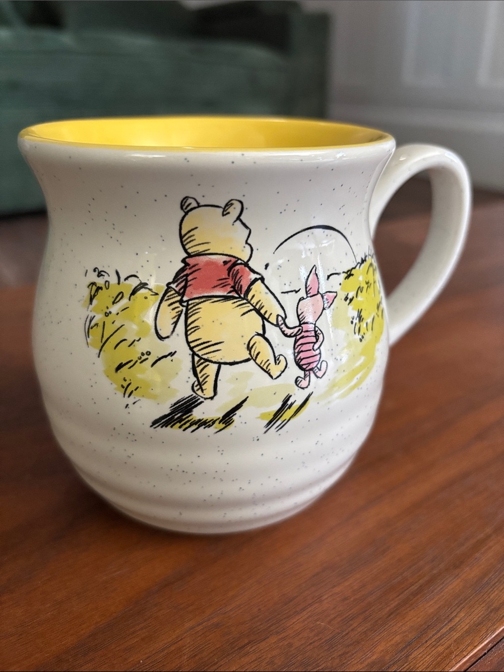 Disney Winnie the Pooh Yellow and Cream Ceramic Mug